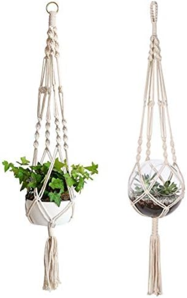 Macrame Canapa Plant Hangers Canapa Plant Hangers Piante Sospese Plant Hangers p
