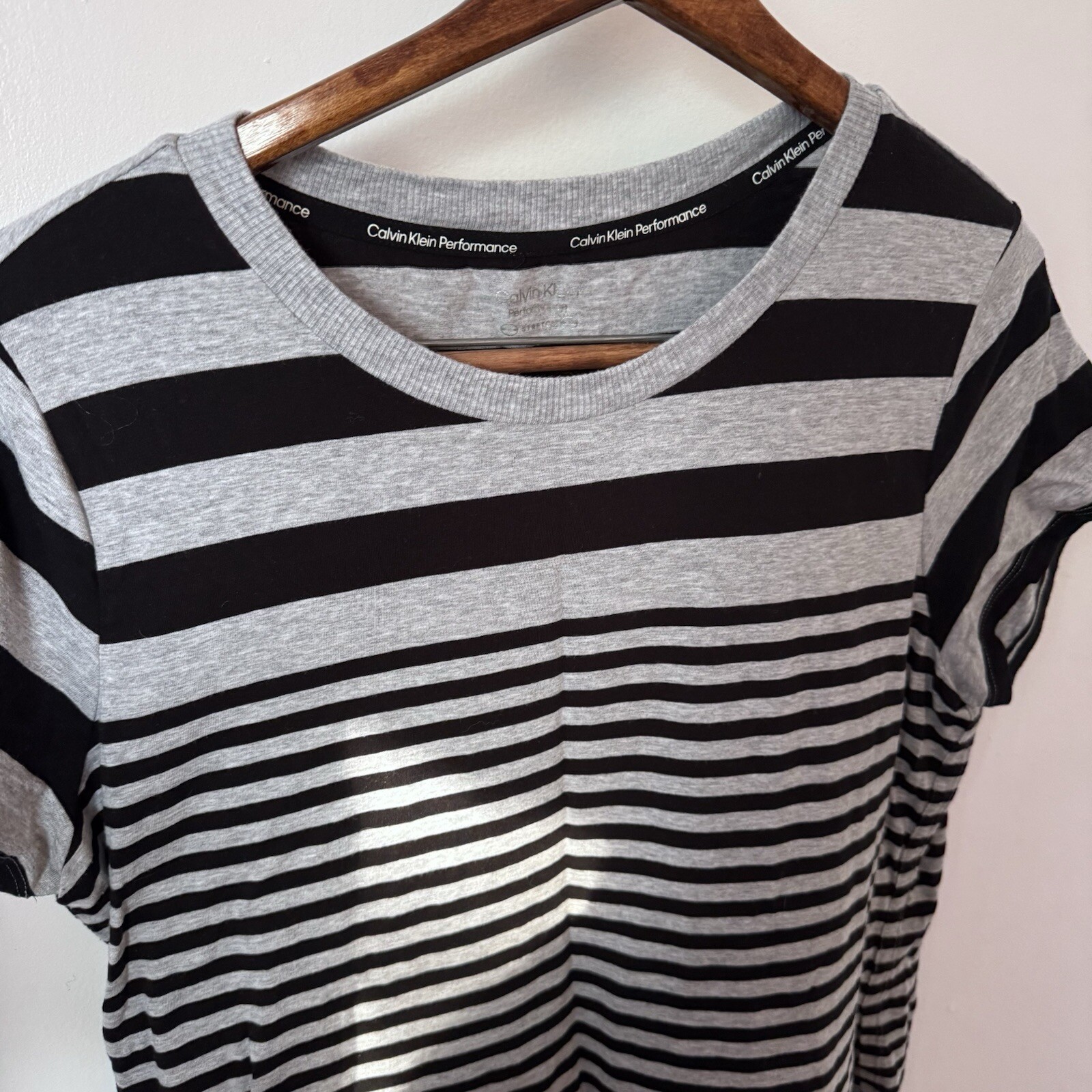 Calvin Klein Performance Striped Basic Cotton Top… - image 2