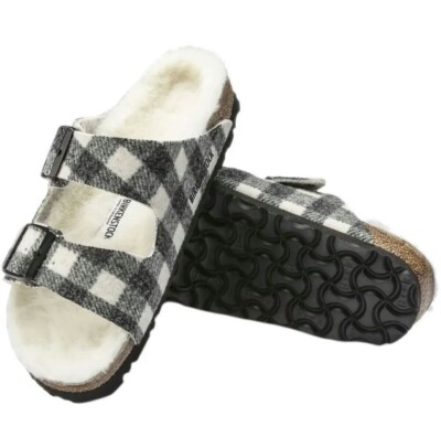 BIRKENSTOCK Arizona Shearling 37サイズ Birkenstock Arizona Shearling-Mink Suede Leather