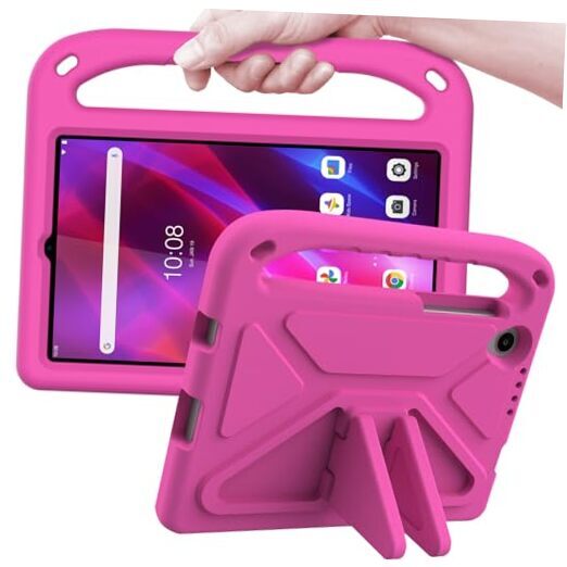 Lenovo Tab M8 4th Gen 3rd Gen 8-inch Kids Case Hot Pink 2022 Model  