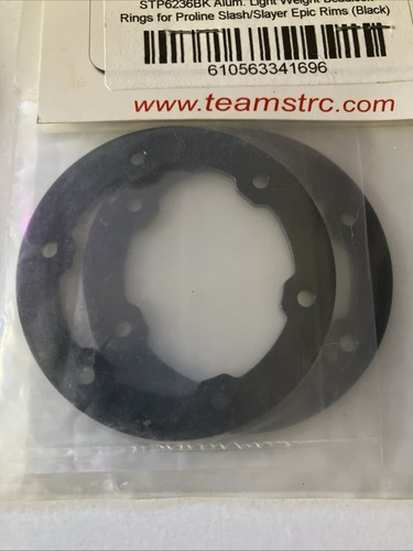 STRC STP6236BK Alum Lightweight Bead Lock Rings Proline Slash Slayer BLACK - Picture 5 of 8