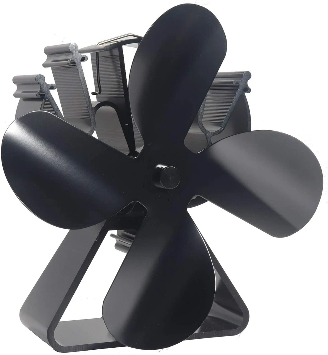 VODA Stove Fan 4 Blades Heat Powered Wood Stove Eco Fans | eBay
