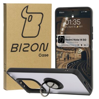Handyhülle für Xiaomi Redmi Note 14 5G Bizon Case Cover Etui Getönt/Schwarz