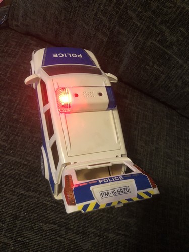 Playmobil Police Car Toy With Light/ Sirena Sound Used Functional Plastic Great - Picture 3 of 6