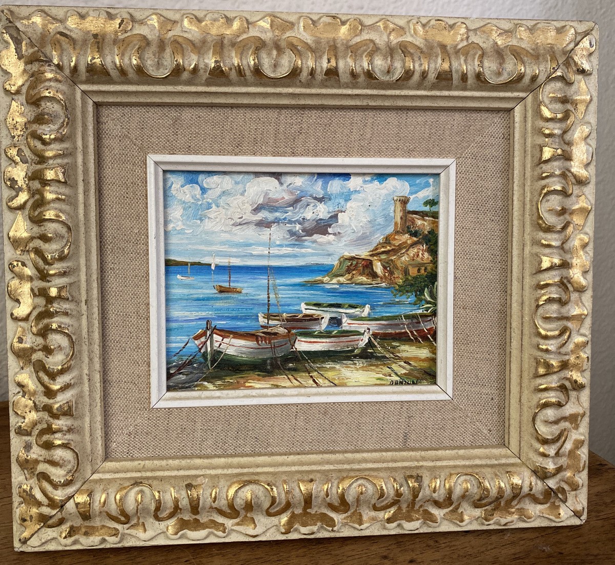 絵画 DamianElwesPicasso'sVillaLaCalifornie in 絵画 DamianElwesPicasso'sVillaLaCalifornie in Vintage original