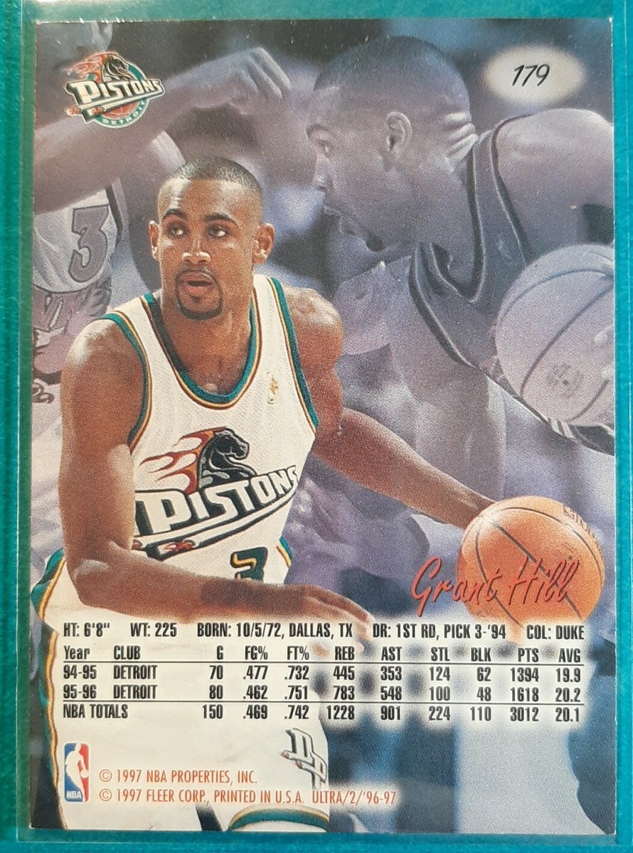 その他 96-97 Ultra Platinum Edition Grant Hill 1996-97 Fleer Ultra Grant Hill Detroit Pistons #142 | eBay