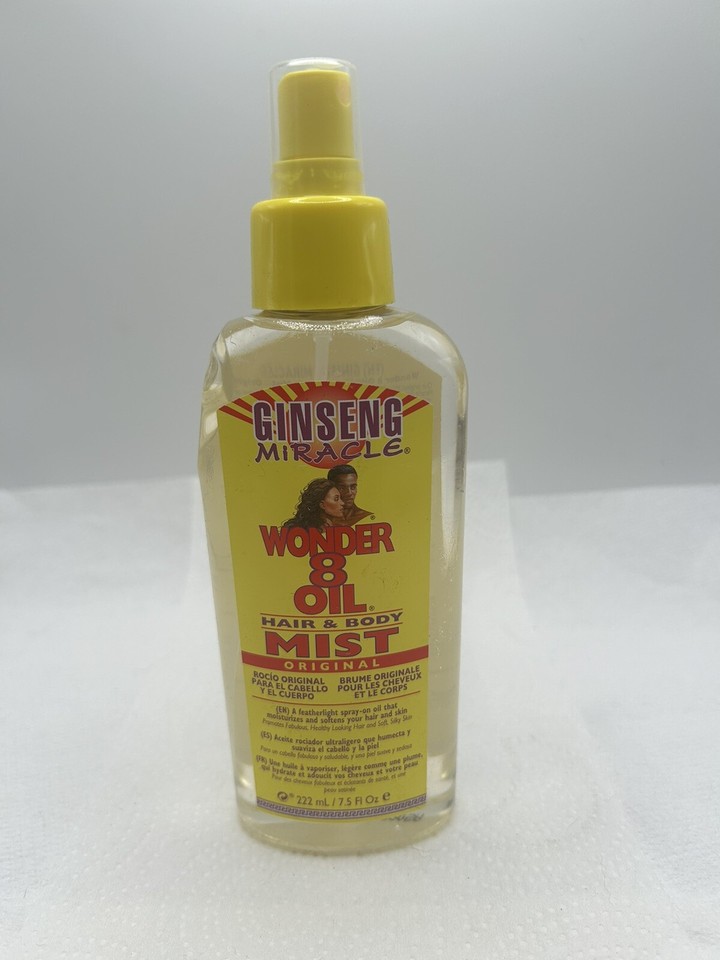 Ginseng Miracle Wonder 8 Oil Hair & Body Mist Original 1 Bottle DENTED