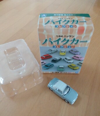 Nissan Figaro 1:64 Pale Aqua NEW, sweet and Cute, Aoshima PIKE Car