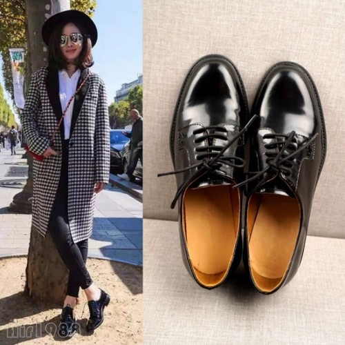 Oxfords Flats Casual Shoes Black 