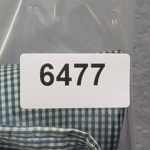 Gitman Bros Shirt Mens Large Green Gingham Check Button Down Made in USA Pocket - Picture 8 of 8