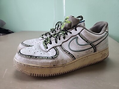 Nike Air Force 1 Low PRM WW Worldwide White Blue Fury Volt CK7213-100 11.5 K15