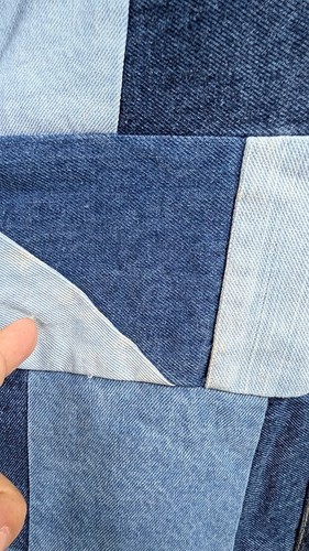 Sea New York Womens Colorblock Patchwork Buttoned Straight Jeans Blue Size 6 x32 - Picture 2 of 7