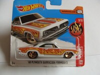 Hot Wheels ´68 Plymouth Barracud Formula S 2017 Hw Flames 9/10 Ovp/Neu 1:64