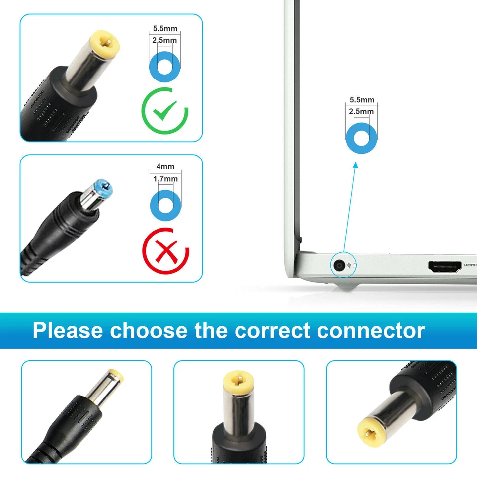 Cargador adaptador de CA para cable de alimentación concentrador de oxígeno BA-301 Inogen One G2 G3  Foto 2 de 4