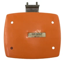 Amf 37001 Vintage Snowmobile Orange Hood Fuel Door NOS OEM