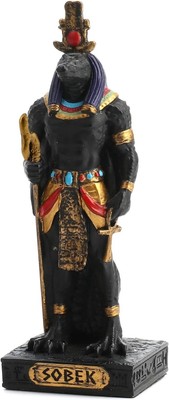 Sobek Painted Polystone Statue