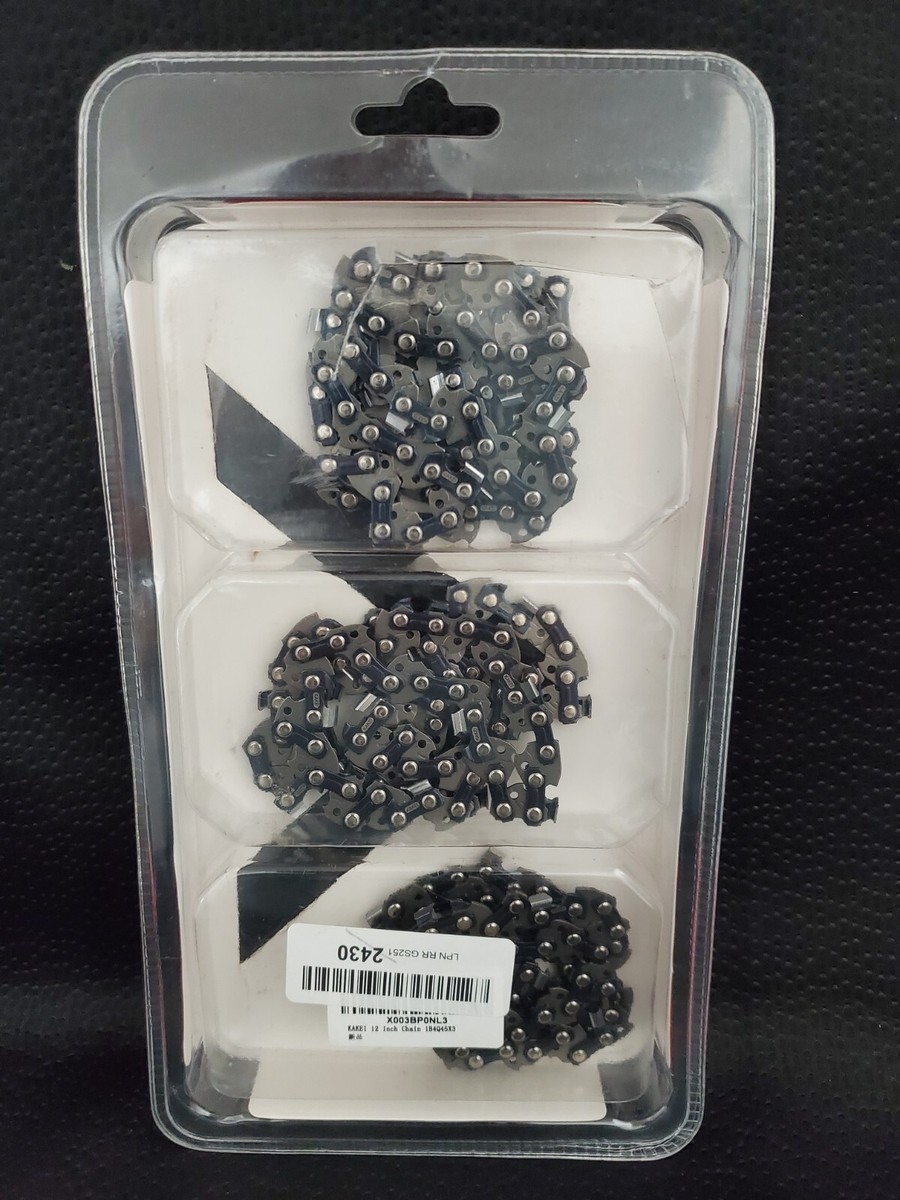ＫＪ 3個分 KAKEI 12 Inch Chainsaw Chain 3 Pack .0.43