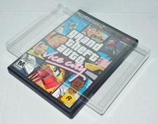 10 Plastic Game Protectors Cases Sleeves Display Box For Sony PlayStation 2 PS2