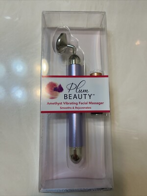 Plum Beauty amethyst Vibrating Facial Massager, smooth & Rejuvenates new |  eBay