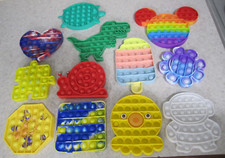 12 Fidget Pop It Squishy Simple Dimple Stress Relieving Sensory Toy Lot Disney