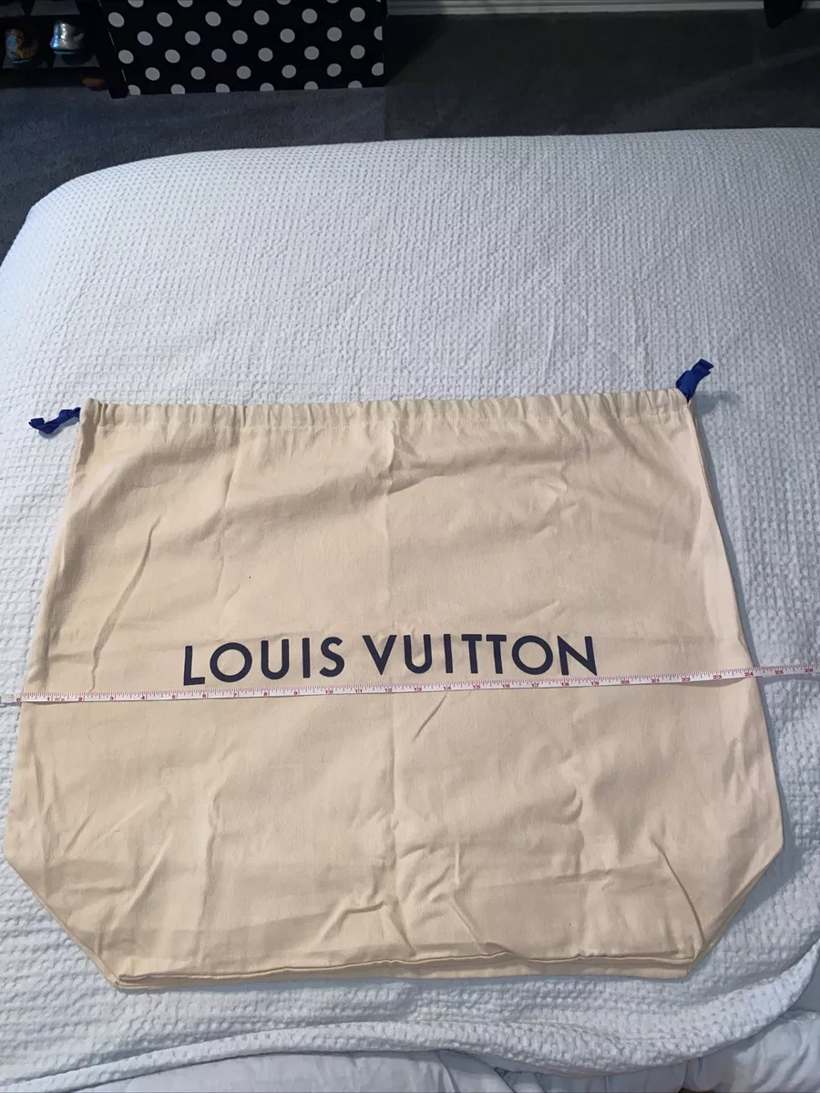 Authentic Louis Vuitton Drawstring Dust Bag 24” X 20”