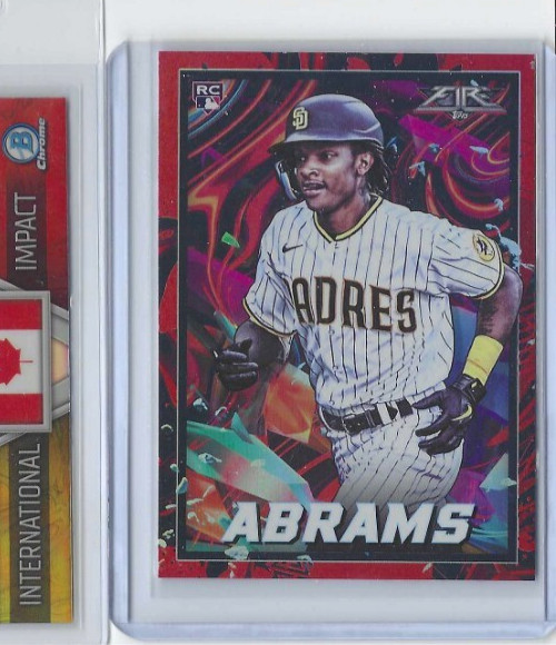2022 Topps Fire CJ Abrams Rookie No 79 Padres