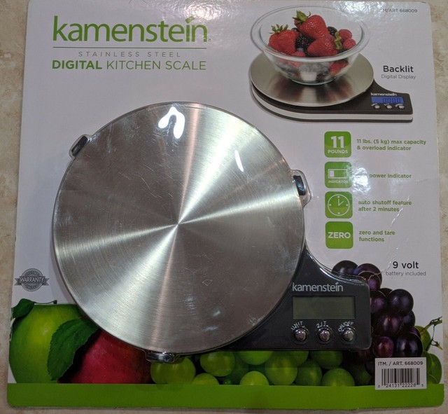 Kamenstein Stainless Steel Digital Kitchen Scale Red for sale online eBay