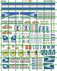 7043A REV DAVE'S DECALS HO USPS with LEFT AND RIGHT FACING IMAGES FOR VEHICLES