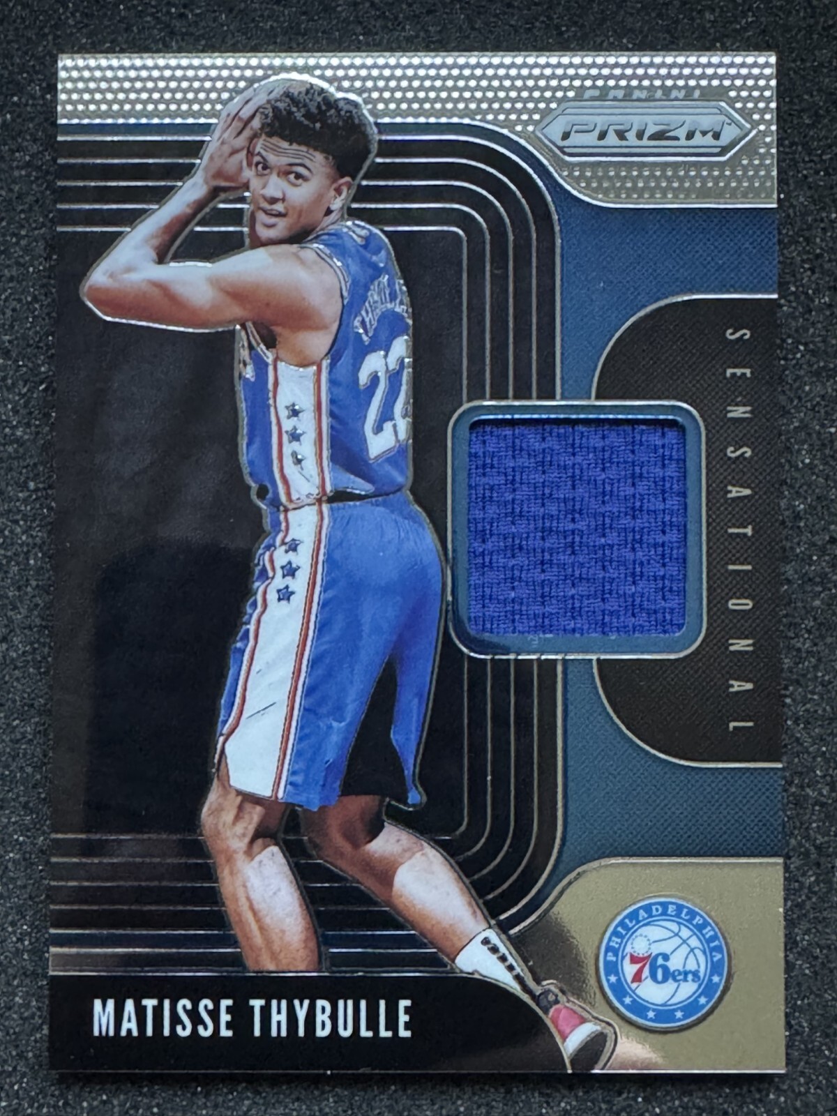 2019-20 Prizm SENSATIONAL SWATCHES Matisse Thybulle #SS-MTY Philadelphia 76ers