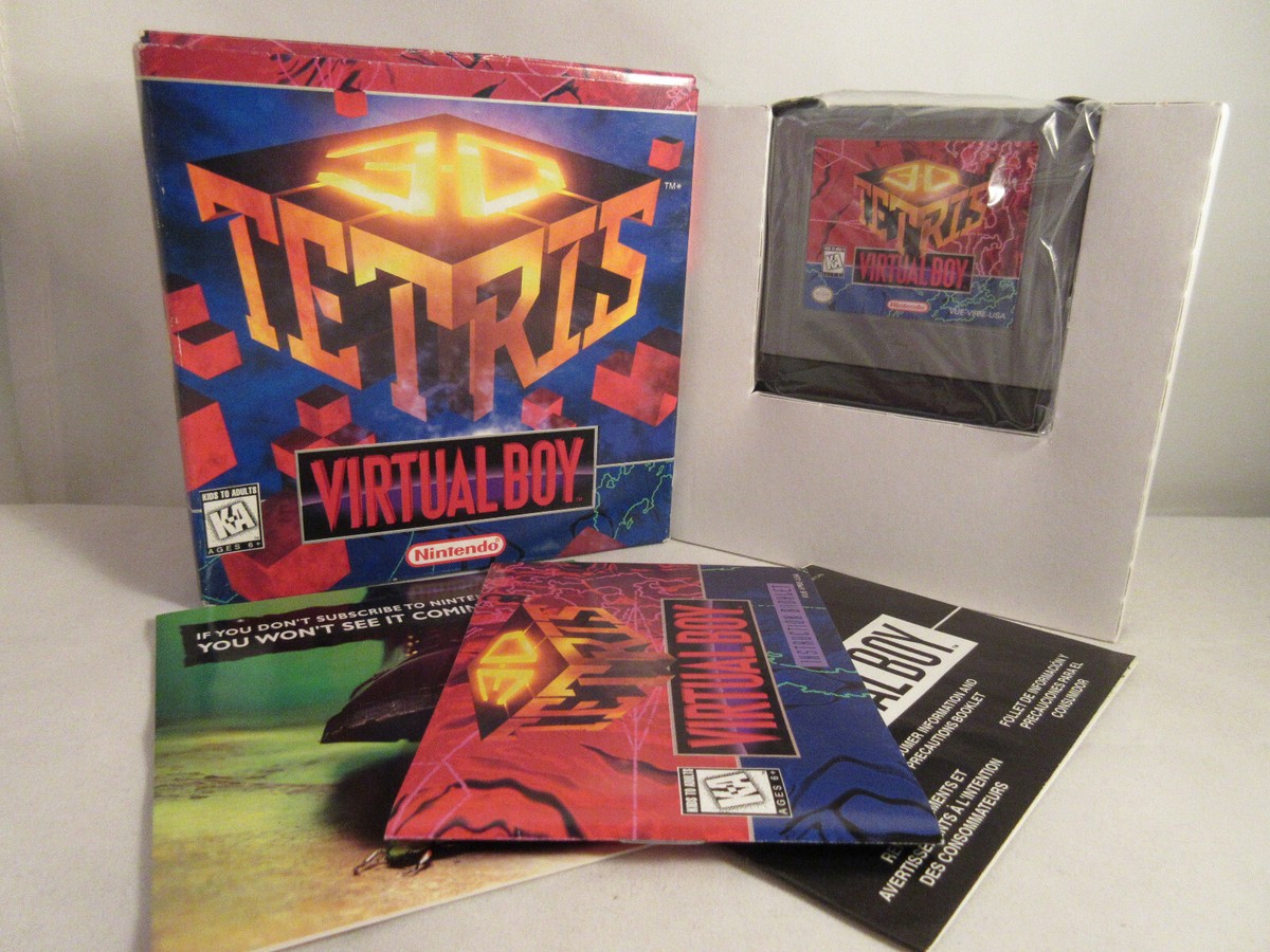 [日本未発売][Virtual Boy] 3D Tetris (US) 3D Tetris (Nintendo Virtual Boy) Complete CIB! Great