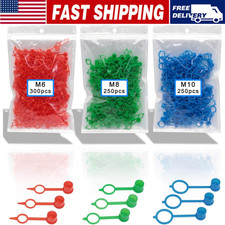 800pcs M6 M8 M10 Polyethylene Plastic Oil Grease Gun Zerk Fitting Dust Cover Cap
