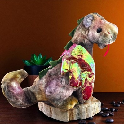 VTG TY Beanie Buddy Scorch the Dragon Tie Dye Beanie Buddies Collection 1999