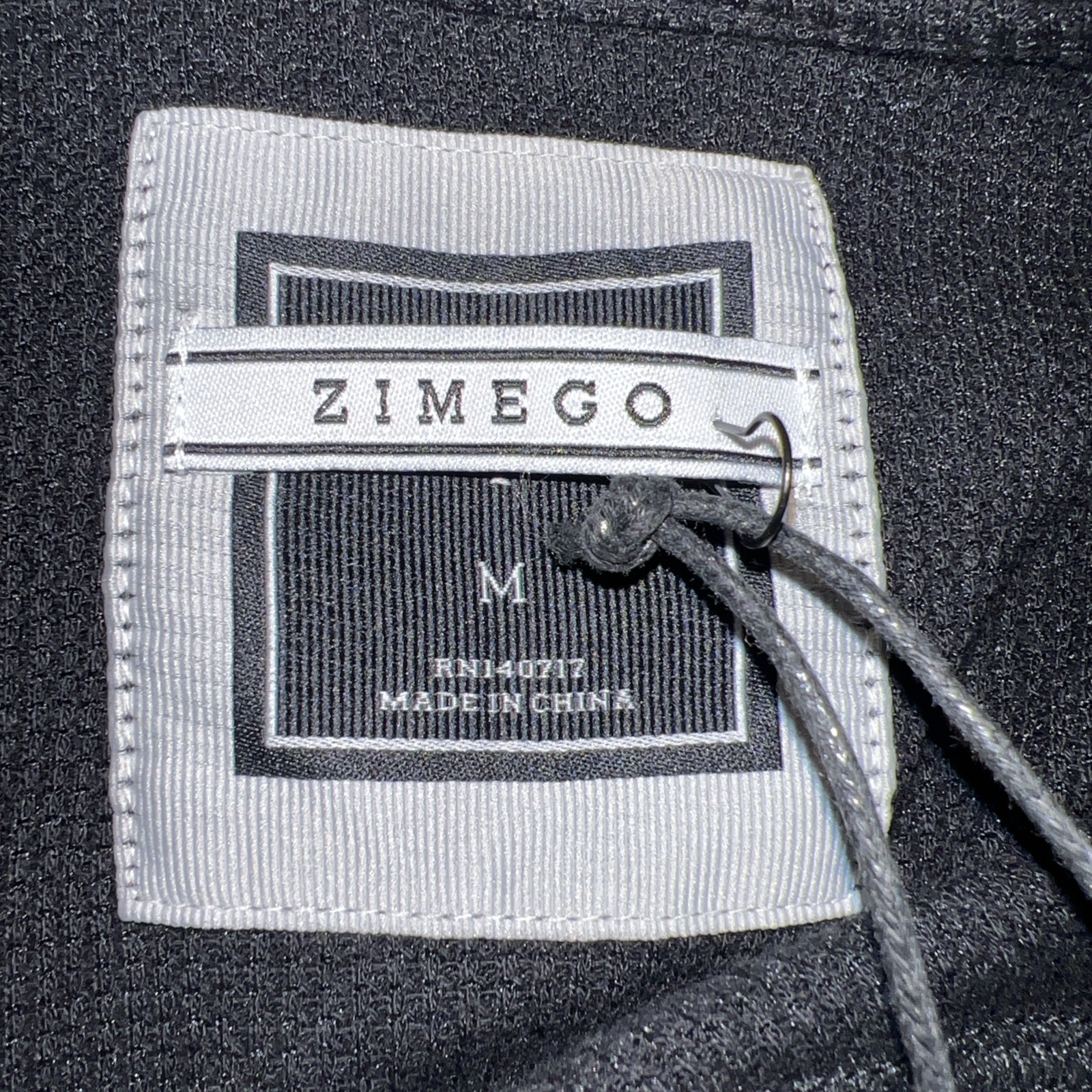 ZIMEGO Men’s Long Sleeve Thermal Henley Shirt 3 Button Black Casual Top M image 3