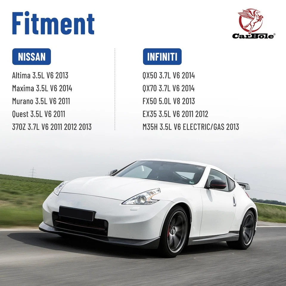 4 датчика кислорода вверх и вниз по течению для Nissan 370Z Infiniti G37 3,5 л 3,7 л - Изображение 4 из 4