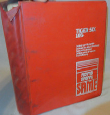 1983 -Same- 105 Tiger Six Export Trattore Operatore Manuale di Servizio Raccoglitore