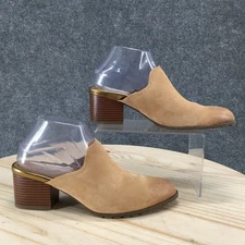 Vionic Shoes Womens 8 Claremont Mule Tan Closed Toe Casual Comfort Block Heels