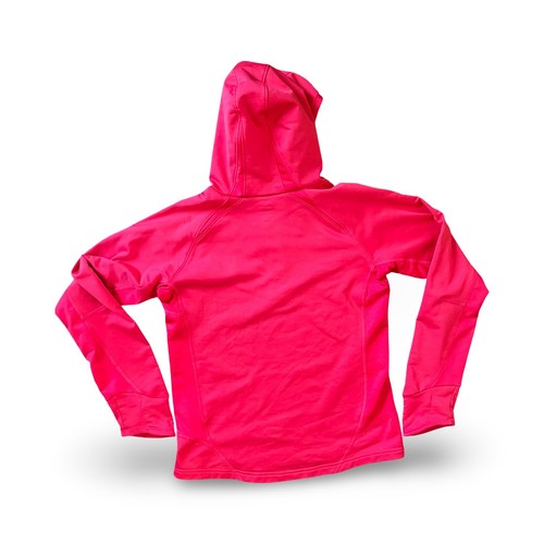 Nike Running Women's Dri-FIT 1/4 Zip Hoodie Top Pink Size Medium Heavy - Picture 2 of 7