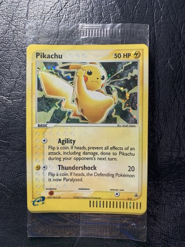 2003 SEALED 2 Card lot Pikachu 12 & Meowth 13 HOLO BlackStar Rare POKEMON Promos - Bild 5 von 6