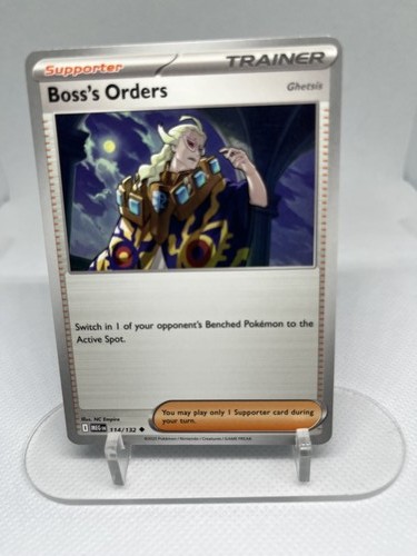 Boss's Orders [Ghetsis] 114/132 Uncommon ME01: Mega Evolution Pokemon Near Mint
