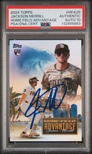 2024 Topps Update Jackson Merrill Home Field Advantage GEM PSA 10 Auto grade RC