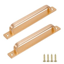 2Pcs Barn Door Handle Kitchen Cabinet Drawer Handle Sliding Barn Door Pull Al...