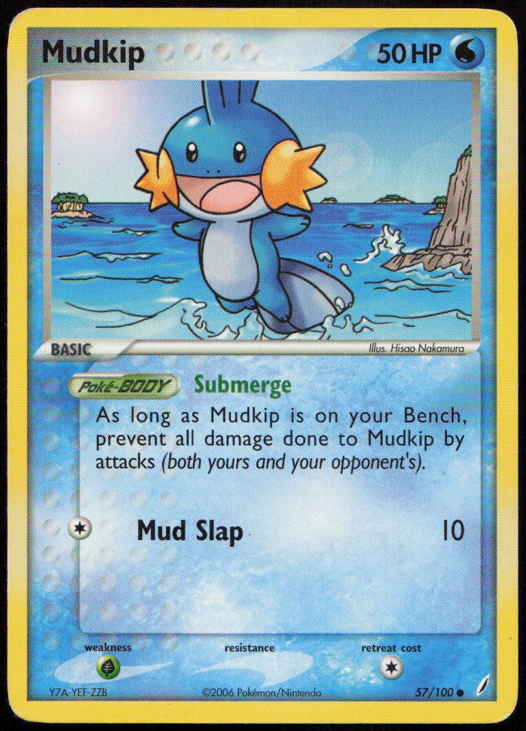 Mudkip 57/100 MP Crystal Guardians Common Pokemon