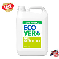 Ecover Washing Up Liquid Refill - Lemon and Aloe Vera, 5L all-in-one dishwashing 3.80 per litre