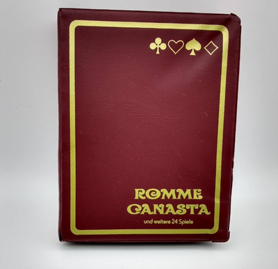 Romme Canasta und weitere 24 Spiele Kartenspiel OVP Germany