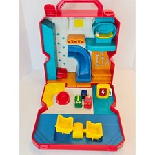 Lakeshore Carry Around Robot Town Playset- 3 Mini Robot Figures