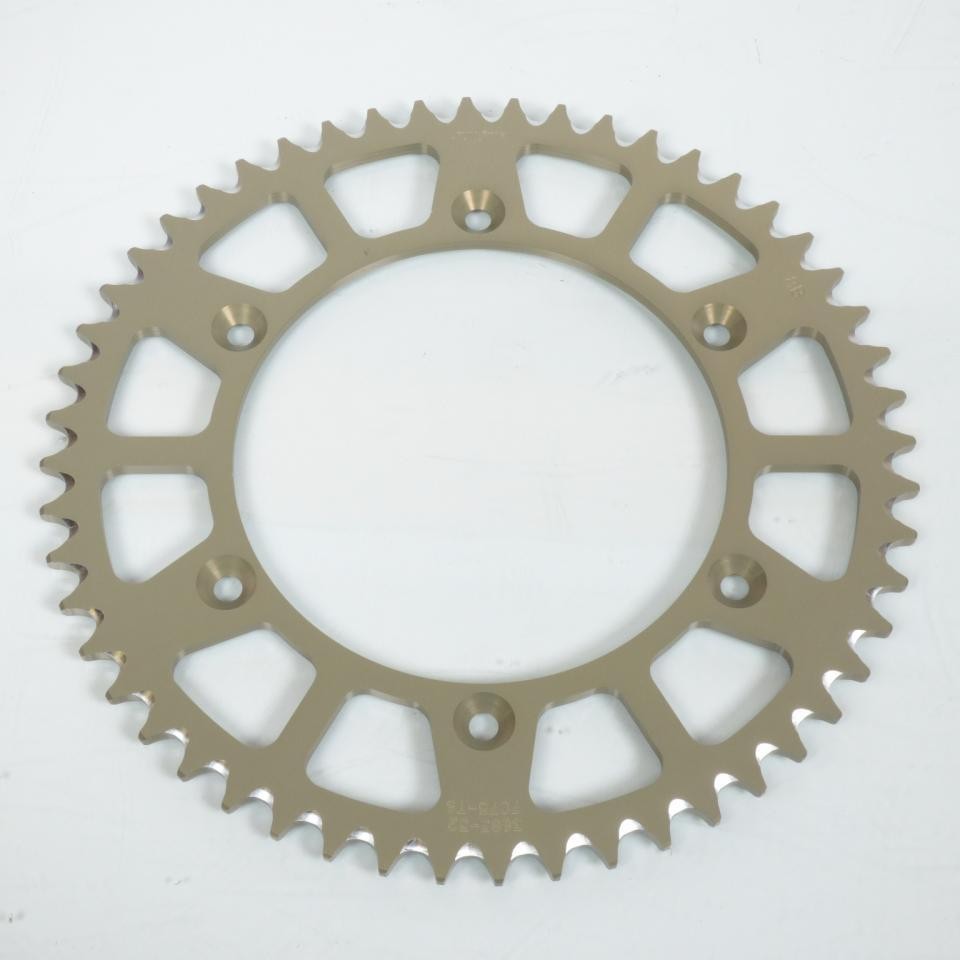 Couronne Sunstar 52 dents pour moto Yamaha WR 400 F 1998 couleur argent