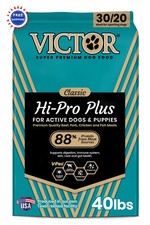 Dog Food Hi Pro Plus Dry Kibble 40lbs VICTOR Super Premium High Protein 2.37 per pound