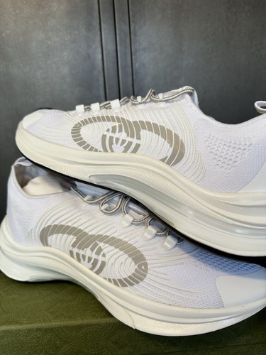 Gucci scarpe da ginnastica uomo tecniche GG bianche runner taglia 13UK/14US - Foto 6 di 12