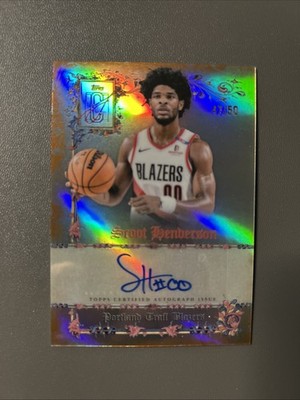 2025-26 Topps Signature Class Basketball - Scoot Henderson Manuscripts Auto /50