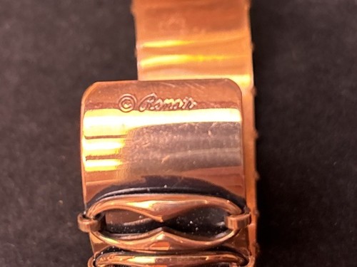 Renoir Vintage Copper Cuff Bracelet Infinity Mask Designer Bracelet~ Earrings - Picture 4 of 6